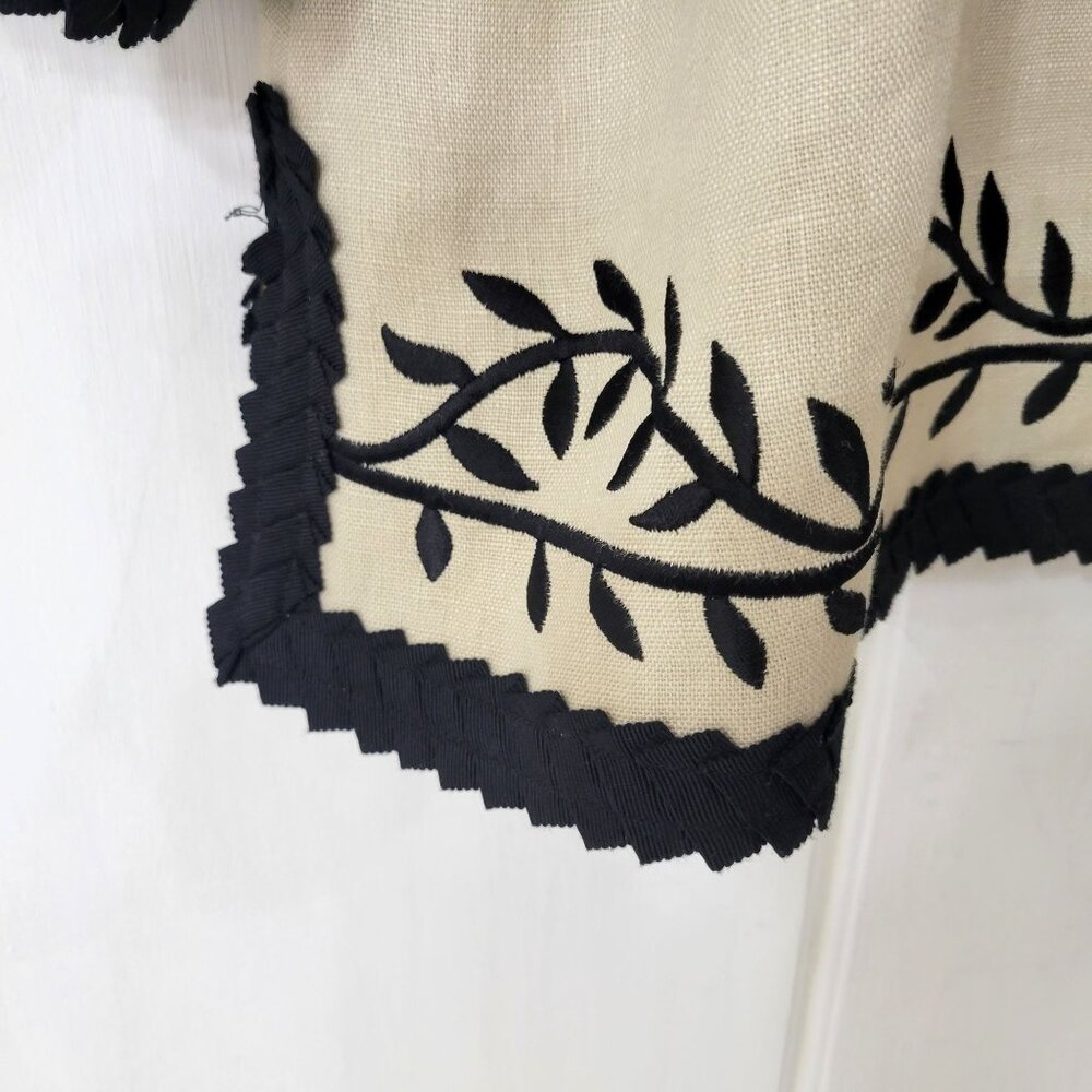 Linea by Louis Dell'Olio Embroidered Linen Jacket - Picture 5 of 7